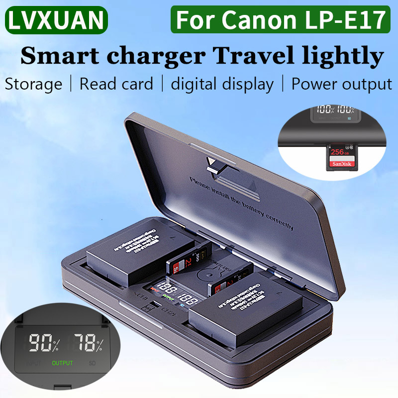 Canon Camera Eos R50 - Cargador de batería LVXUAN LP-E17, para