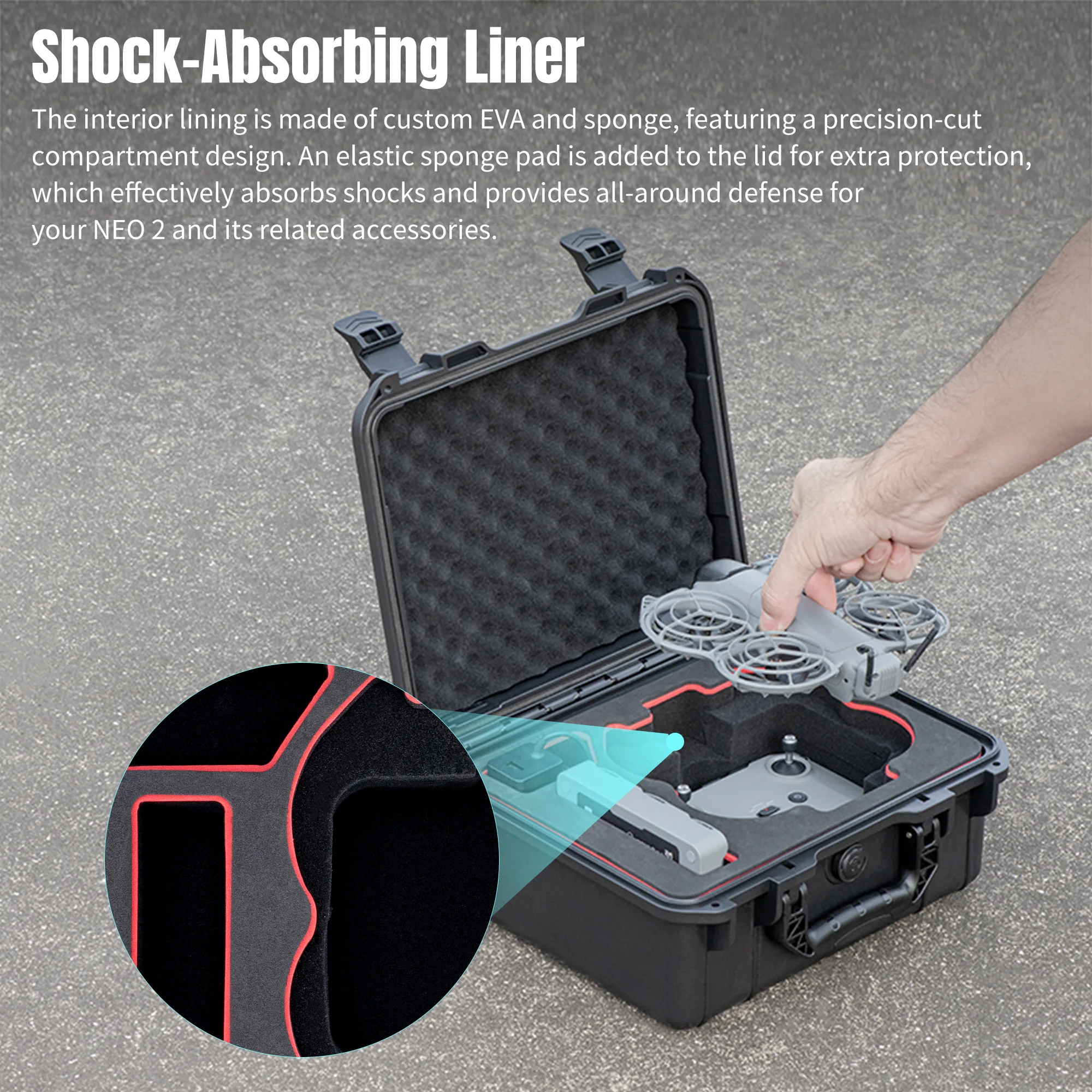 Para DJI Neo 2 estuche de alma - Drone Hard Shell Case reseña y precio