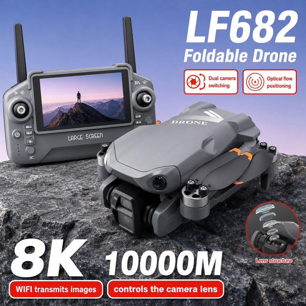 Dron Aéreo LF682 con Cámaras D - Drone Power Bank reseña y precio