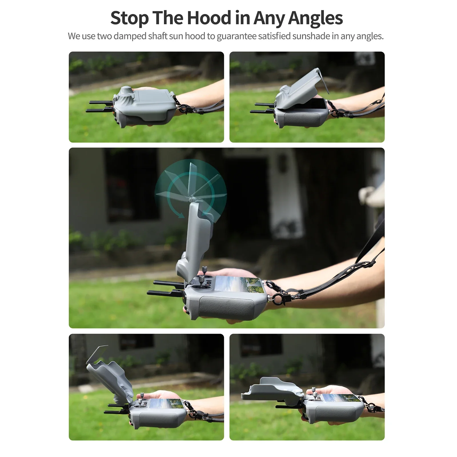 Cubierta protectora de pantall - Drone Controller Hood reseña y precio
