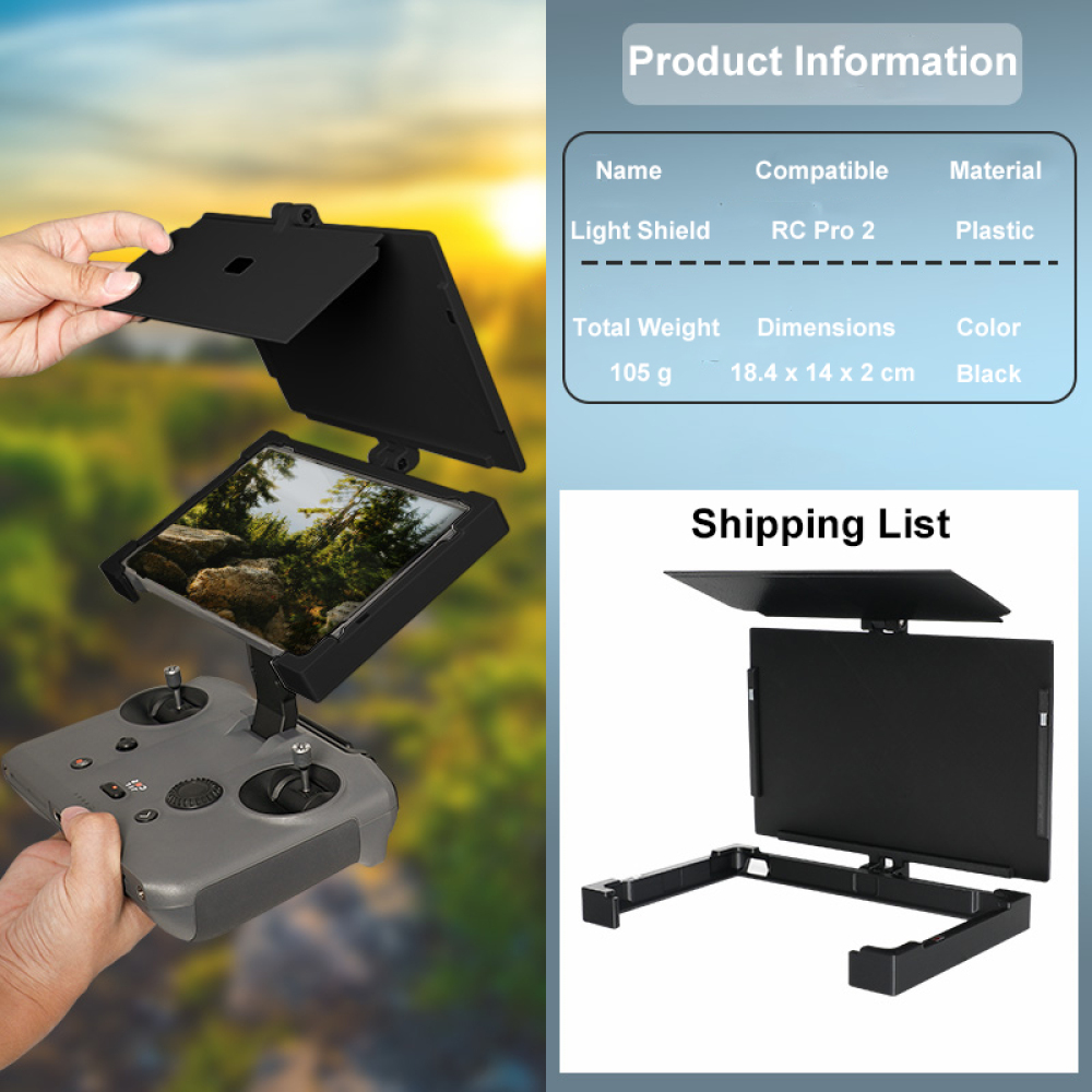 Nuevo Parasol para RC Pro 2, P - Drone Controller Hood reseña y precio
