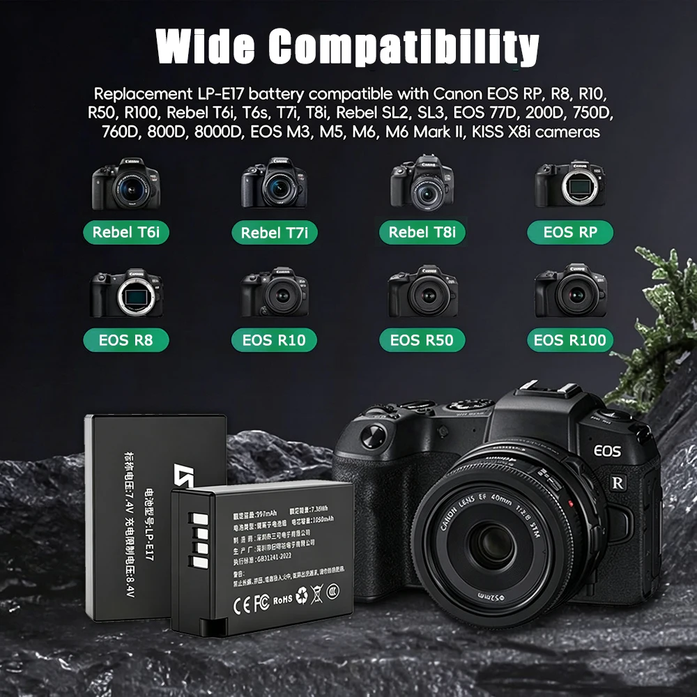 Batería LP-E17 para Cámaras Ca - Canon Camera Eos R50 reseña y precio